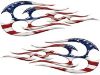 
	New School Tribal Flame Sticker / Decal Kit with American Flag
