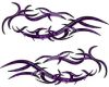 
	Split Tribal Style Flame Graphics in Purple Camo
