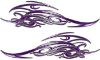 
	Tribal Scroll Style Flame Graphics with Silver Outline in Purple
