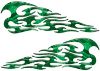 
	Tribal Style Flame Decals in Green Camouflage
