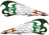 
	Tribal Style Flame Decals with Irish Flag
