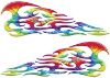 
	Tribal Style Flame Decals in Tie Dye Colors
