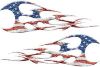
	Twisted Tribal Flames Motorcycle Tank Decal Kit with American Flag
