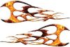 
	Twisted Tribal Flames Motorcycle Tank Decal Kit in Inferno
