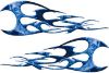 
	Twisted Tribal Flames Motorcycle Tank Decal Kit in Blue Inferno
