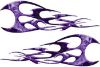 
	Twisted Tribal Flames Motorcycle Tank Decal Kit in Purple Inferno
