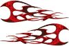
	Twisted Tribal Flames Motorcycle Tank Decal Kit in Red Inferno
