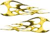 
	Twisted Tribal Flames Motorcycle Tank Decal Kit in Yellow Inferno
