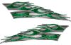 
	Motorcycle Tank Flame Decal Kit in Green Camouflage
