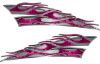 
	Motorcycle Tank Flame Decal Kit in Pink Camouflage
