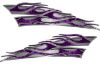 
	Motorcycle Tank Flame Decal Kit in Purple Camouflage

