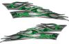 
	Motorcycle Tank Flame Decal Kit in Green Inferno Flames

