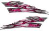 
	Motorcycle Tank Flame Decal Kit in Pink Inferno Flames
