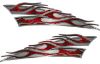 
	Motorcycle Tank Flame Decal Kit in Red Inferno Flames
