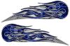
	Twin Flame Motorcycle Tank Decal in Blue Camouflage
