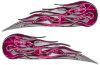 
	Twin Flame Motorcycle Tank Decal in Pink Camouflage
