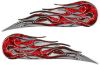 
	Twin Flame Motorcycle Tank Decal in Red Inferno Flames

