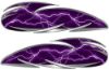 Custom Motorcycle Tank Decals in lightning purple