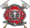 
	Never Forget 911 Bravery Honor and Sacrifice 9-11 Firefighter Memorial Decal in Red
