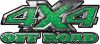
	4x4 Truck Decals Offroad for Chevy Ford Dodge or Toyota in diamond plate green
