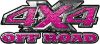 
	4x4 Truck Decals Offroad for Chevy Ford Dodge or Toyota in diamond plate pink
