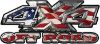 
	4x4 Truck Decals Offroad for Chevy Ford Dodge or Toyota in american flag
