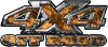 
	4x4 Truck Decals Offroad for Chevy Ford Dodge or Toyota with orange inferno flames
