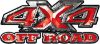
	4x4 Truck Decals Offroad for Chevy Ford Dodge or Toyota in Red
