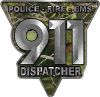 
	911 Emergency Dispatcher Police Fire EMS Decal in Camouflage