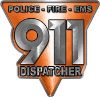 
	911 Emergency Dispatcher Police Fire EMS Decal in Orange