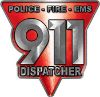 
	911 Emergency Dispatcher Police Fire EMS Decal in Red