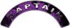 
	Captain Fire Fighter, EMS, Rescue Helmet Arc / Rockers Decal Reflective In Inferno Purple Real Flames
