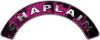 
	Chaplain Fire Fighter, EMS, Rescue Helmet Arc / Rockers Decal Reflective In Inferno Pink Real Flames
