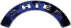 
	Chief Fire Fighter, EMS, Rescue Helmet Arc / Rockers Decal Reflective In Inferno Blue Real Flames
