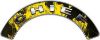 
	Chief Fire Fighter, EMS, Rescue Helmet Arc / Rockers Decal Reflective In Inferno Yellow Real Flames
