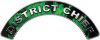 
	District Chief Fire Fighter, EMS, Rescue Helmet Arc / Rockers Decal Reflective In Inferno Green Real Flames
