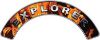 
	Explorer Fire Fighter, EMS, Rescue Helmet Arc / Rockers Decal Reflective In Inferno Real Flames
