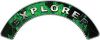 
	Explorer Fire Fighter, EMS, Rescue Helmet Arc / Rockers Decal Reflective In Inferno Green Real Flames
