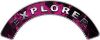 
	Explorer Fire Fighter, EMS, Rescue Helmet Arc / Rockers Decal Reflective In Inferno Pink Real Flames

