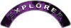 
	Explorer Fire Fighter, EMS, Rescue Helmet Arc / Rockers Decal Reflective In Inferno Purple Real Flames
