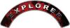 
	Explorer Fire Fighter, EMS, Rescue Helmet Arc / Rockers Decal Reflective In Inferno Red Real Flames
