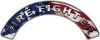 
	Firefighter Fire Fighter, EMS, Rescue Helmet Arc / Rockers Decal Reflective With American Flag
