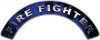 
	Firefighter Fire Fighter, EMS, Rescue Helmet Arc / Rockers Decal Reflective In Inferno Blue Real Flames
