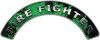 
	Firefighter Fire Fighter, EMS, Rescue Helmet Arc / Rockers Decal Reflective In Inferno Green Real Flames

