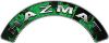 
	Hazmat Fire Fighter, EMS, Rescue Helmet Arc / Rockers Decal Reflective In Inferno Green Real Flames
