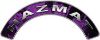 
	Hazmat Fire Fighter, EMS, Rescue Helmet Arc / Rockers Decal Reflective In Inferno Purple Real Flames

