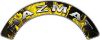 
	Hazmat Fire Fighter, EMS, Rescue Helmet Arc / Rockers Decal Reflective In Inferno Yellow Real Flames
