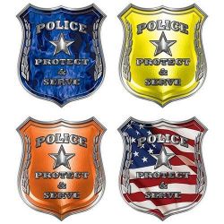 Protect and Serve Police Decals