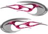 Motorcycle Tank Decals in Pink Inferno Flames