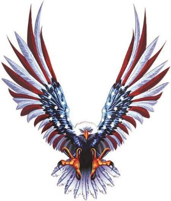 Bald Eagle American Flag Wings Decals
